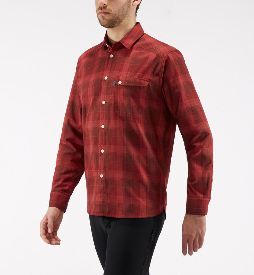 Haglöfs Mens Tarn Flannell Shirts Red New Zealand 02485AKMI
